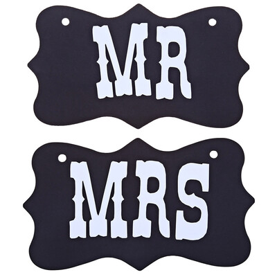 

MR MRS Chair Bunting Banner Wedding Photo Props