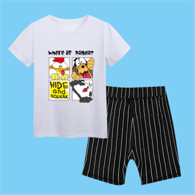 

Kids clothes Summer Baby Boy Clothes Mickey toddler Boys clothing Sets 2018 New Children Cotton Suit T shirt