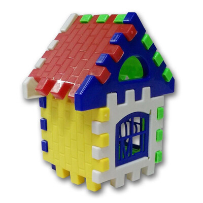 

Baby Children Initiation Benefit Assembling House Building Blocks Block Plastic Pincha Assemble Architecture Yakata Toys