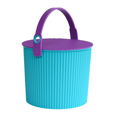 

Leifomoi Japan imported Omnioutil colorful bucket multi-function storage bucket storage stool storage bench outdoor stool blue 8L