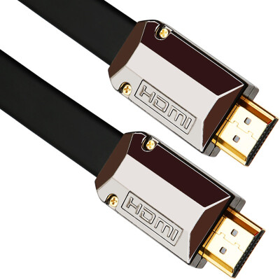 

Shanze SAMZHE GH-50 ultra-thin flat gold plating 20 version of the HDMI digital high-definition line 5 meters to support ultra-clear 2k 4k resolution 3D function