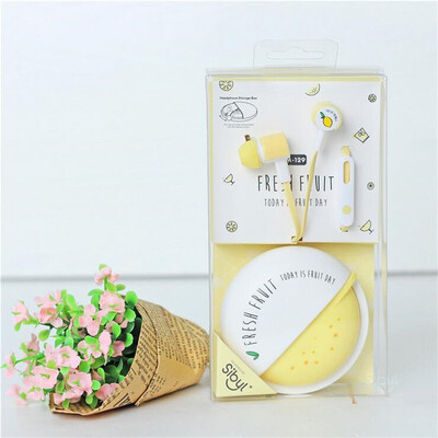 

Cute Fruit Candy Colorful Earphones 35mm in-ear Earbuds with Microphone for iPhone Samsung Xiaomi Girls Kid Child Student Gifts