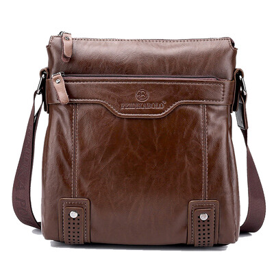 

New Hot Business Casual Leather Mens Bags Fashion Brown Bags & Wallets Casual Mens Messenger Bag B-fdk6001