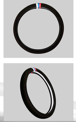 

Odorless Silicone inner ring car steering wheel cover velvet anti-slip car styling accessories Steering wheel cover 38CM 40CM