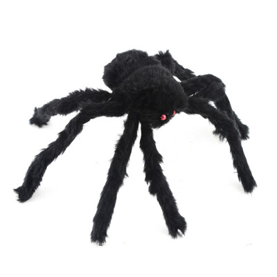 

MyMei 30cm Halloween Decoration Festival Supplies Black Spider Funning Joking Toys Decoration Realistic Prop 95704