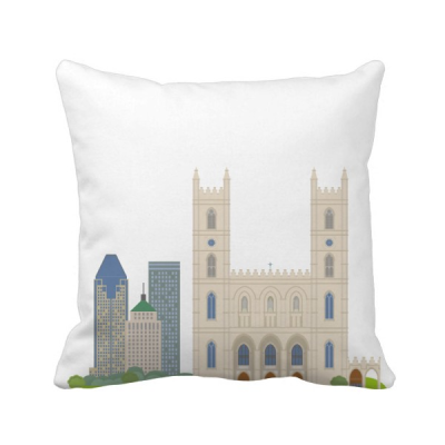 

Canada Landmark&City Church Square Throw Pillow Insert Cushion Cover Home Sofa Decor Gift