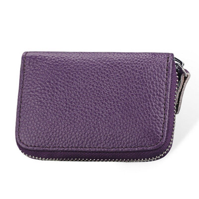 

Mens Womens Leather Mini Slim Wallet ID Credit Card Holder Case Organizer Purse