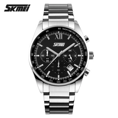 

Mens Luxury Chronograph Watch Date Analog Stainless Steel Quartz Wrist Watch