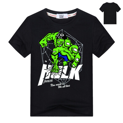 

Футболки-майки Captain America и Hulk Pattern Футболки с коротким рукавом Хлопковые мстители мальчики одевают детские майки 2-11Y