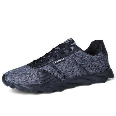 

2018 Spring Summer Brand Sneakers for Men Breathable Mesh Running Man Shoes Comfortable Walking Athletic Lace Up Trainers