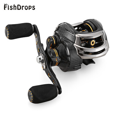 

FISHDROPS LB200 701 Baitcasting Reel 18 Ball Bearing Carp Fishing Left Right Hand Bait Fishing reel