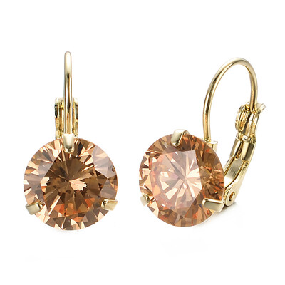 

Серьги обруча Круглая Кристаллы для женщин Leverback Earring Wedding
