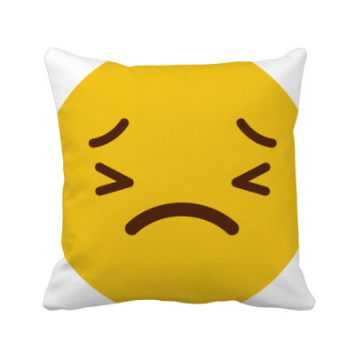 

Horrible Yellow Cute Online Chat Square Throw Pillow Insert Cushion Cover Home Sofa Decor Gift