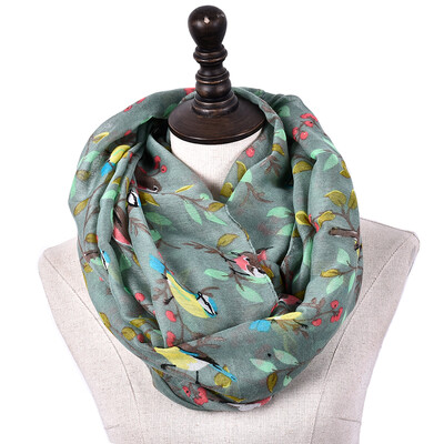 

Infinity Scarf Women New Fashion Winter Смазливая птица Кольцо с кольцами для животных Кольцо для животных 2018 Plus Размер