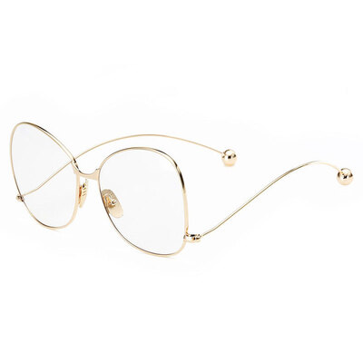 

LIKEU'S New Fashion eyewear Негабаритные круглые женские очки с симпатичным прозрачным стеклом для очков с линзами для очков