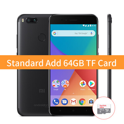 

Глобальная Версия Xiaomi Mi A1 4GB 64Gb смартфон Snapdragon 625 Octa Core 5.5 " FHD дисплей с двумя камерами 12MP + 12MP Android 7