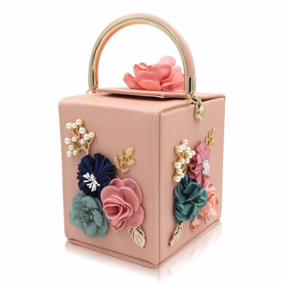 

Milisente Flower Women Handbag Wedding Clutch Ladies Evening Bag Blue Handbags Day Clutches