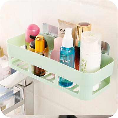 

Wanshijia wall-mounted rack free punching no trace suction wall toiletries storage rack toilet bathroom storage rack JD-NG-12