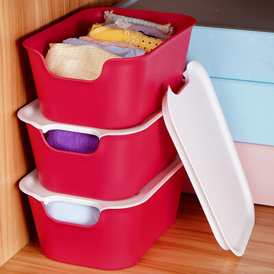 

ORZ PP Storage Boxes For Ties Socks Shorts Bra Underwear Divider Drawer Lidded Closet Home Organizer Ropa Interior