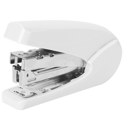 

Deli 0429 fashionable color-type power-saving stapler can be set 20 12 nail type white