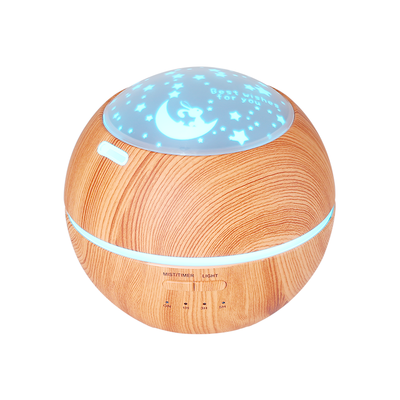 

TOMNEW 150ML Essential Oil Diffuser Kids Room Ultrasonic Mini Aroma Diffuser Wood Grain Humidifier Air Cool Mist for Baby Home Spa