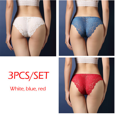 

Lace Hollow Low-Rise Panties для женщин Brief Sexy Ultra-thin Underwear Girl Бесшовные дышащие трусики