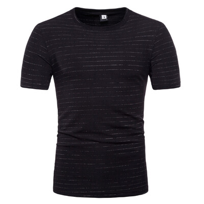 

Mens Summer Striped Short Sleeve T Shirt Casual Pullover Tops