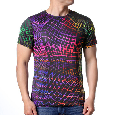 

Fashion Round Neck Personality Printed Mens T-shirts