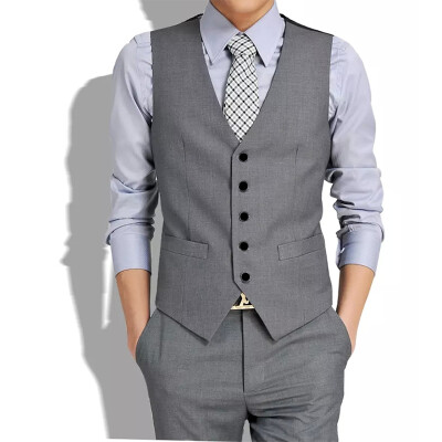 

2018 Arrive Gilets Hot Suit Vest Men Spring Fashion Slim Fitness Mens Waistcoat Blazer Vests Tops Clothing Gentleman Suit Vest