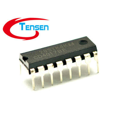 

200PcsLot CD4017 CD4017B CD4017BE 4017 DECADE COUNTER DIVIDER IC DIP-16