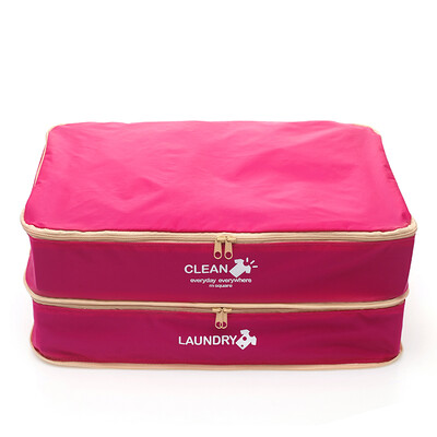 

M Square double nylon clothing storage bag travel suitcase luggage storage bag home travel supplies set pink