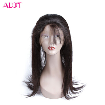 

Alot Good Quality Indian 100 Virgin Human Hair Straight 2242 Pre Plucked 360 Lace Frontal Closure Natural Color