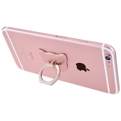 

Mzxtby niversal 360 Rotating Cute Cat Holder For iphone 5 6 7 5s 6s 7plus Metal Mount Finger Grip Ring Mobile Phone Holder