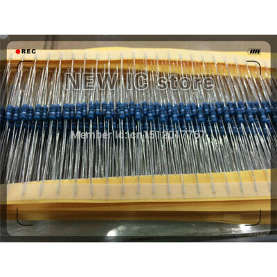 

1000 PCS 1/4 WATT 1R 1/4W 1OHM 1 Ohm 0.25W 1% Metal Film Resistors