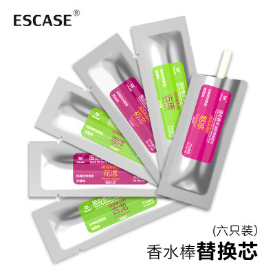 

ESCASE Car perfume replacement core car perfume air conditioning outlet perfume stick replacement core car odor fresh air solid aromatherapy core 6 Pack ES-AF-03