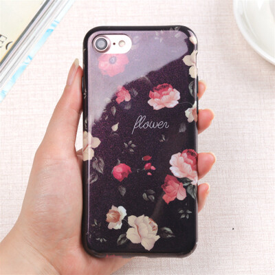 

Винтаж цветок Роза камелии мягкие Чехол крышка для IPhone 6 6s x силиконовый чехол для телефона Капа Корпус для iphone 7 8 плюс
