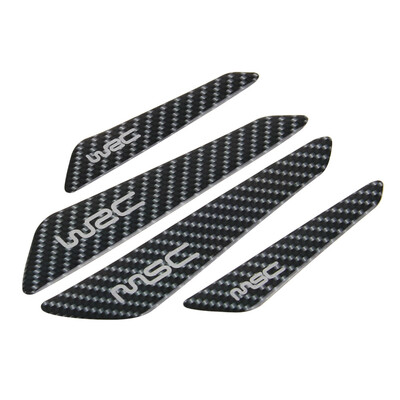 

Racing 4pcs WRC Car Side Door Edge Protection Guards Trims Carbon Car Stickers