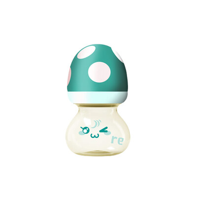 

Lebo bobo glass bottle wide caliber newborn crystal music mushroom bottle 80ml blue 0-1 months