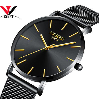 

Relogio Masculino 2018 New Ultra Thin Watches For Men Watch Top Brand Luxury Simple Watch Black Leather Male Clock Waterproof Saat