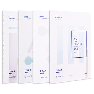 

Deli deli 4 A560 page simple style series stitching soft copybook notebook notebook FA560-4