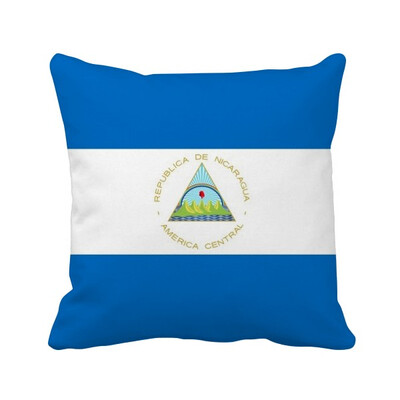 

Nicaragua National Flag North America Country Square Throw Pillow Insert Cushion Cover Home Sofa Decor Gift