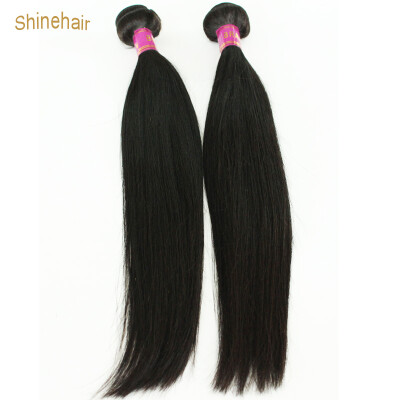 

2 pcslot high quality natural color straight soft full bundles virgin Brazilian hair