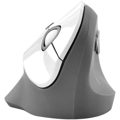 

Fude i887 wireless vertical grip mouse vertical vertical mouse ergonomic 3 DPI adjust white gray