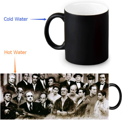 

The Godfather 350ml12oz Heat Reveal Mug Color Change Coffee Cup Sensitive Morphing Mugs Magic Mug Milk Tea Cups