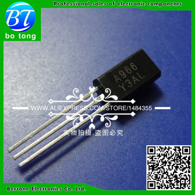 

Free shipping A966 2SA966Y PNP Transistor TO-92L Triode Transistor 20 pcs/bag sold by bag