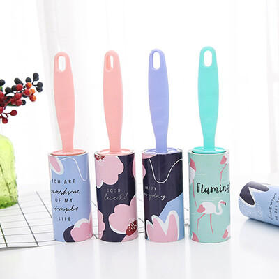 

Xin Yan cartoon replaceable sticky hair portable sticky hair roller dust sticky brush roller duster clothing dusting brush replacement paper core 2 Pack