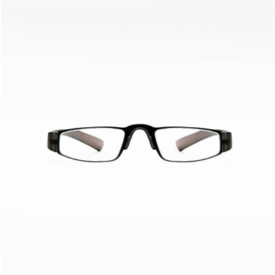 

Z-ZOOM British brand fashion design half frame reading glasses unisex 11 series dark brown 200 degrees