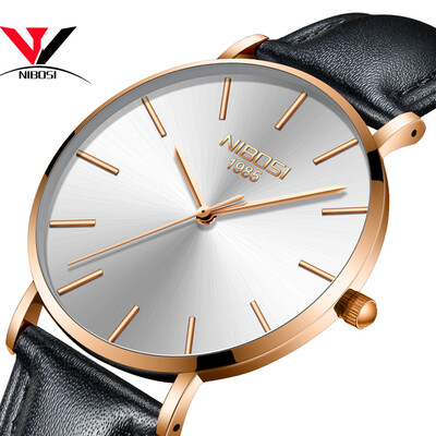 

Relogio Masculino 2018 Новые ультра тонкие часы для мужчин Часы Top Brand Luxury Simple Watch Черные кожаные мужские часы Waterproof Saat