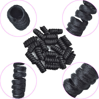 

Chorliss 6 Short Curly Crochet Hair Extensions Crochet Braids Ombre Braiding Hair CurlKalon Crochet Hair Synthetic Bug 1B30