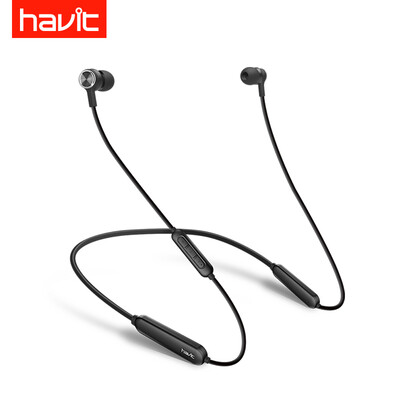 

Havit I31 bluetooth headset wireless sports neck hanging earbuds ears ear running jogging headset gentleman black